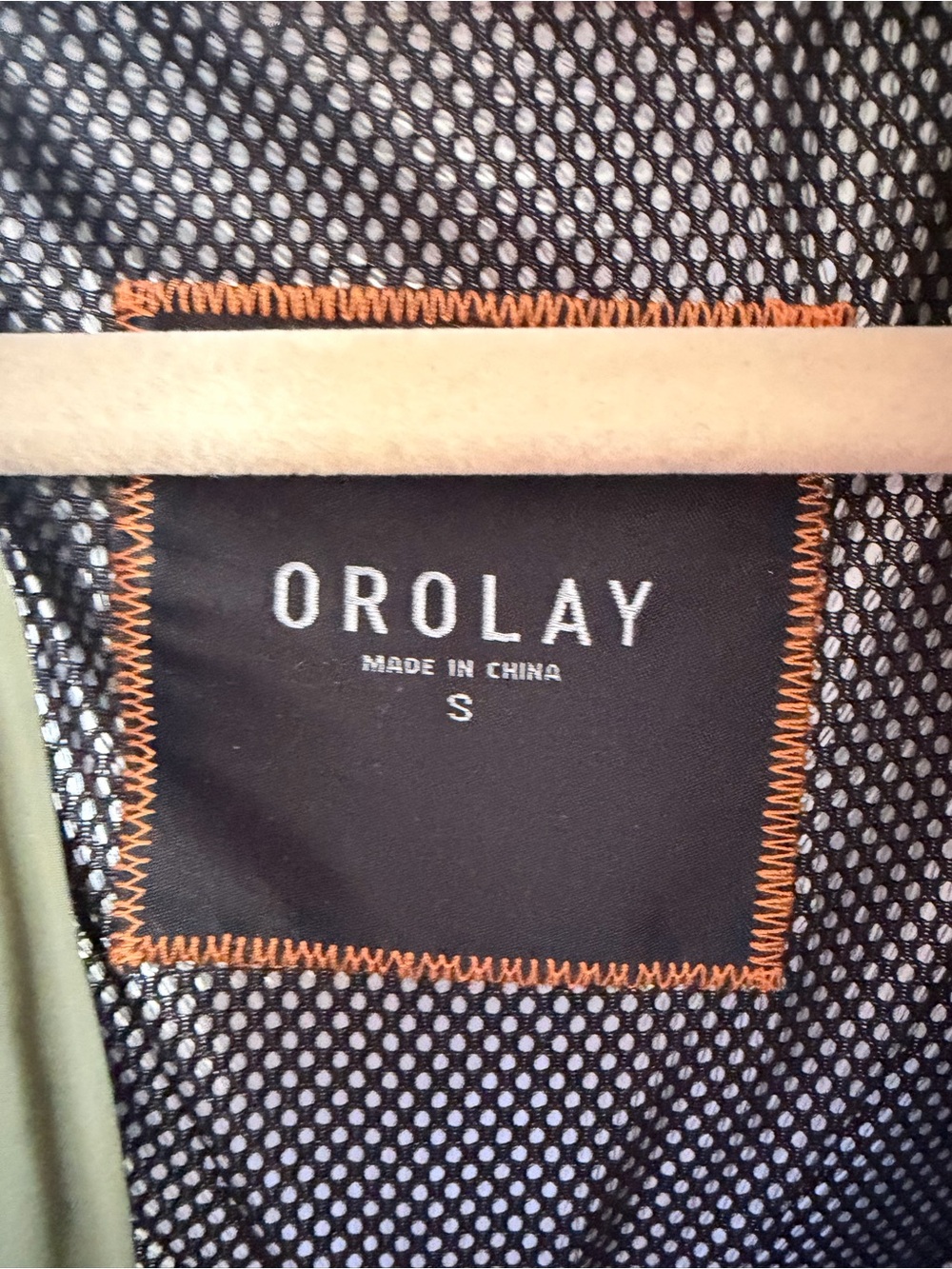 Orolay Olive Green Puffer Coat with Hood size S - Picture 3 of 4